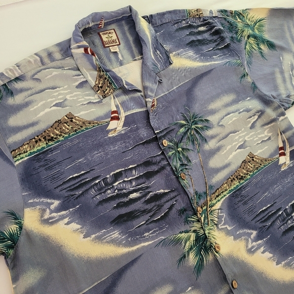 Tommy Bahama XXL Mens 100% Silk Short Sleeve Button Up Shirt - Picture 2 of 12